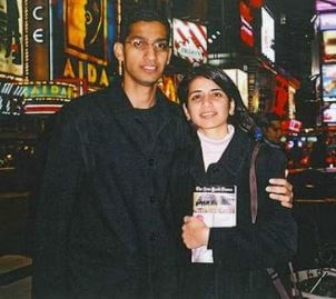 Regunatha Pichai son Sundar Pichai and daughter-in-law Anjali.